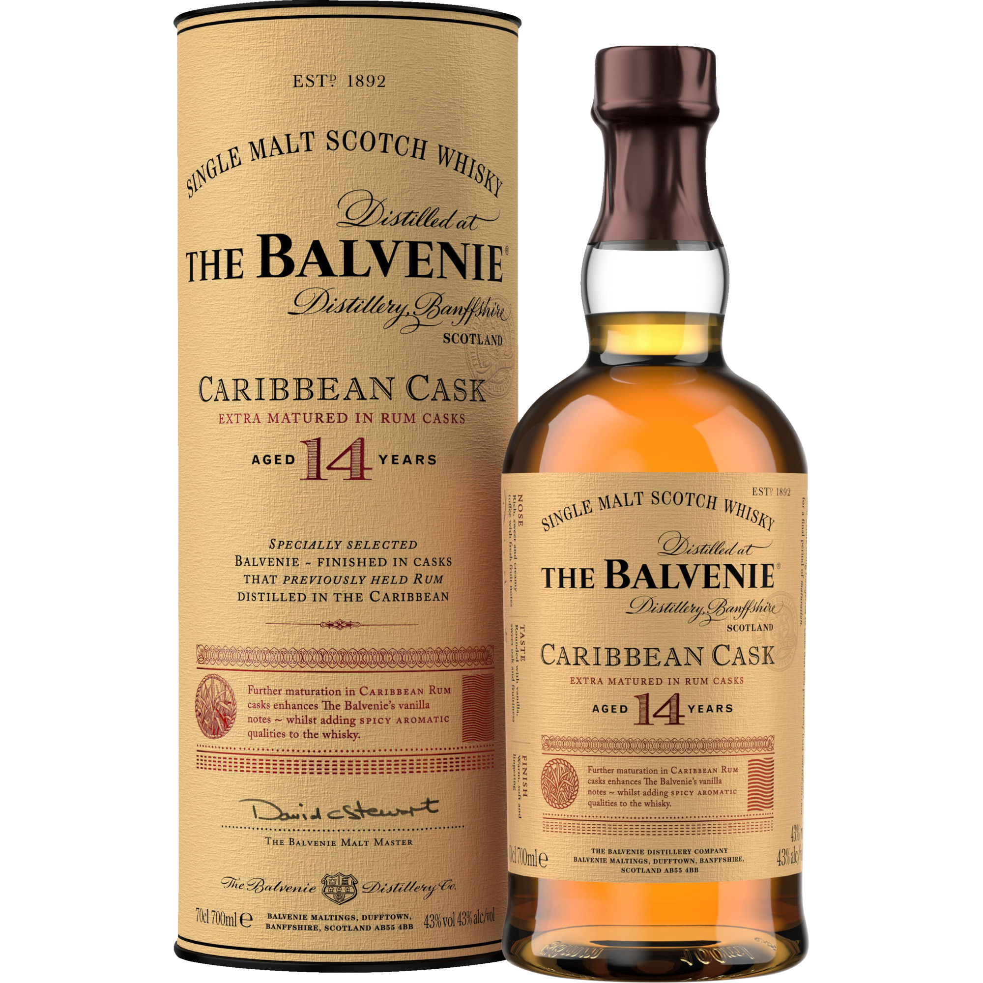 Balvenie 14 Caribbean Cask Single Malt Scotch
