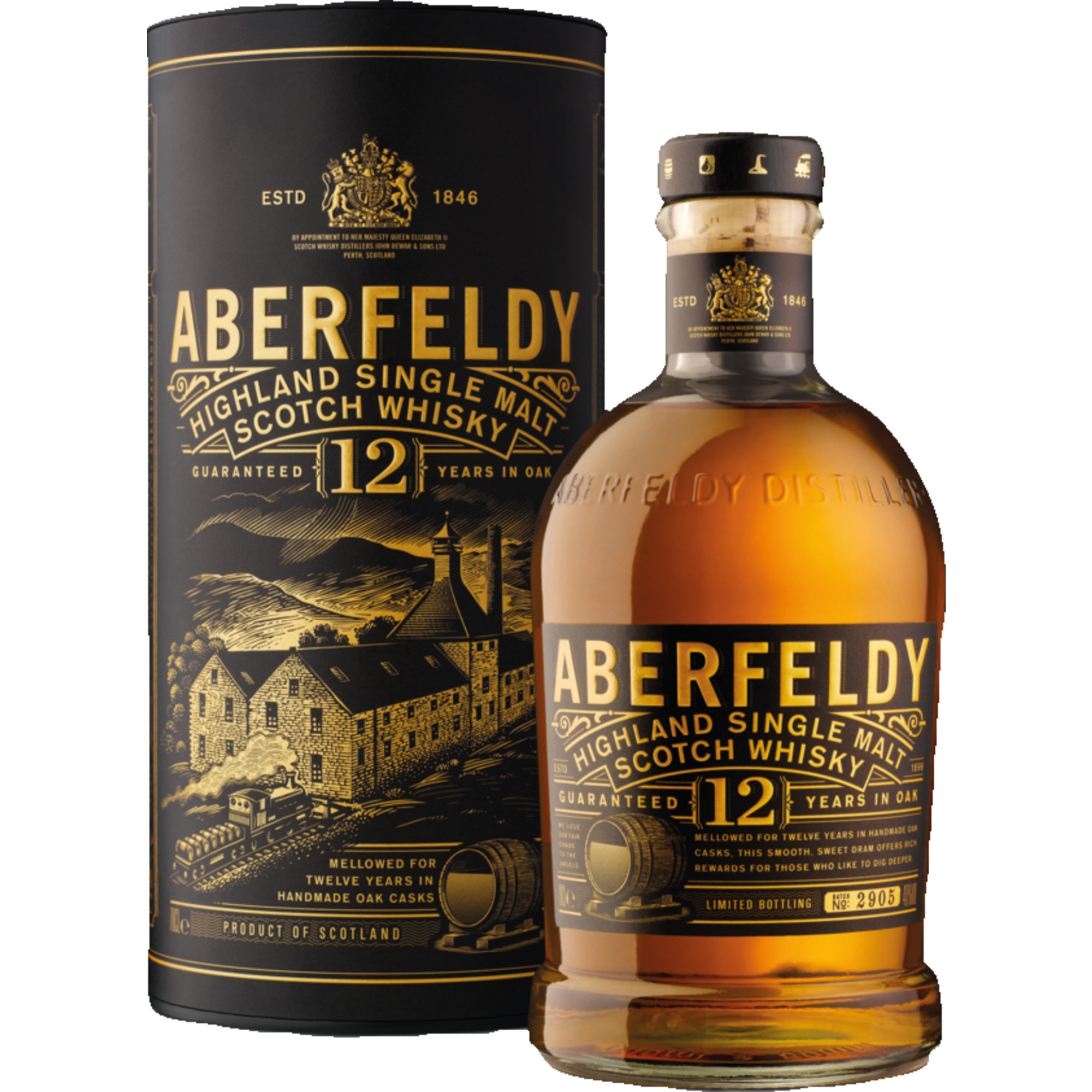 Aberfeldy 12 Years Single Malt Scotch Whisky